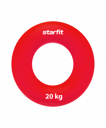 Эспандер кистевой Starfit ES-403 Кольцо, диаметр 7 см, 20 кг, силикагель, красный