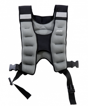Жилет-утяжелитель Starfit WT-301, серый, 10 кг