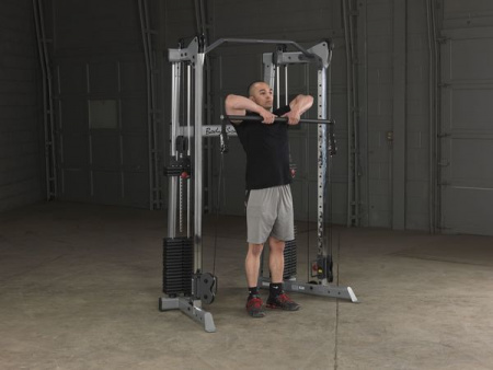 Кроссовер угловой Body Solid с двумя весовыми стеками по 72,5 кг