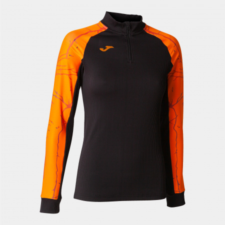 Толстовка женская Joma Elite IX черно-оранжевая