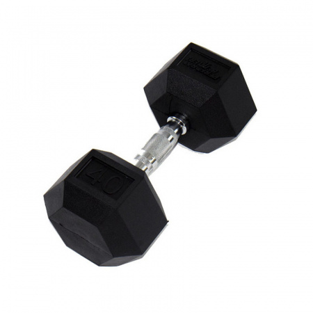 Гантель неразборная Perform Better Rubber Encased Hex Dumbbells 50 кг гексагональная