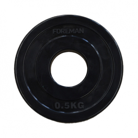 Диск бампированный Foreman FM/BM 0,5 кг (51 мм, черный)