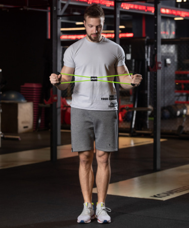Эспандер мультифункциональный Starfit ES-603 Восьмерка, 6х9х1000 мм, зеленый