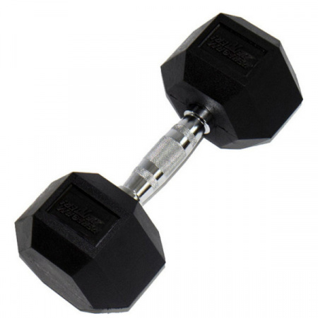 Гантель неразборная Perform Better Rubber Encased Hex Dumbbells 25 кг гексагональная