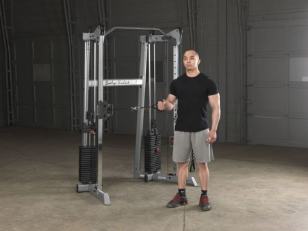 Кроссовер угловой Body Solid с двумя весовыми стеками по 72,5 кг