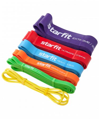 Эспандер ленточный для кросс-тренинга Starfit ES-803, 1-10 кг, 208х0,64 см, желтый