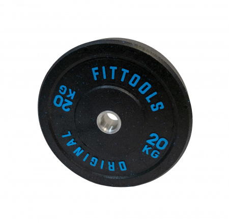 Диск бампированный Original FitTools 20 кг (51 мм, черный)