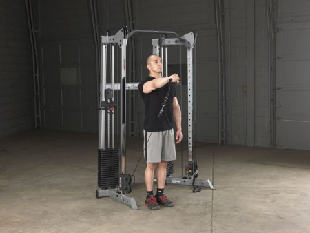Кроссовер угловой Body Solid с двумя весовыми стеками по 72,5 кг