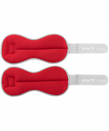 Утяжелители универсальные Starfit WT-502, 1,5 кг x 2, малиновый