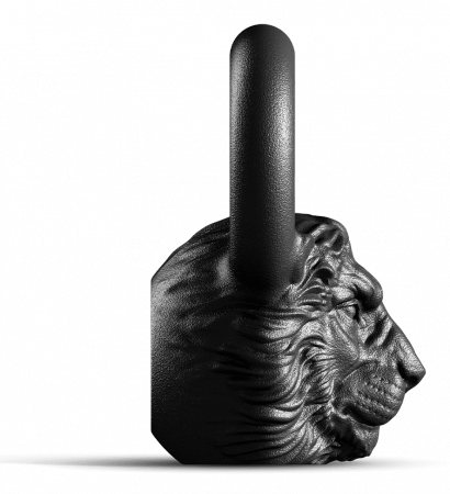 Гиря чугунная Iron Head Лев 8 кг