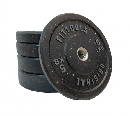 Диск бампированный Original FitTools 5 кг (51 мм, черный)