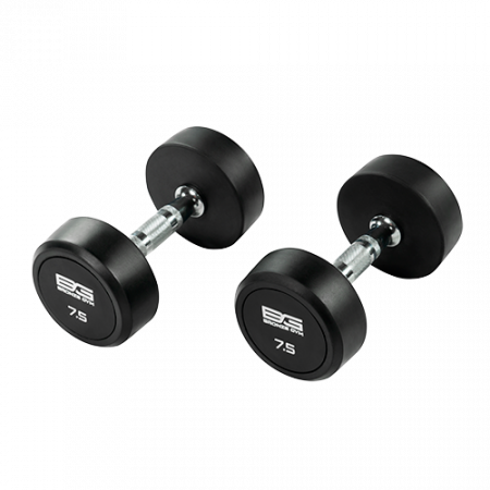 Гантель неразборная Bronze Gym 7,5 кг обрезиненная