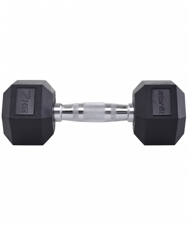 Гантель гексагональная обрезиненная Starfit DB-301 7 кг