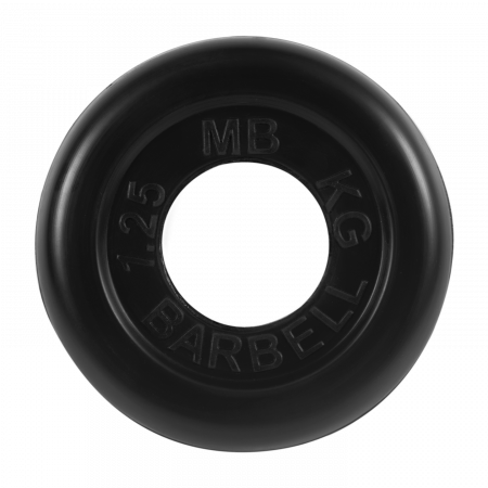 Диск обрезиненный Barbell Стандарт 1,25 кг (51 мм, черный)