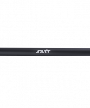 Гриф для штанги Starfit прямой c неопреновым покрытием (длина 1200 мм, диаметр 25 мм, нагрузка до 50 кг), замок-пружина