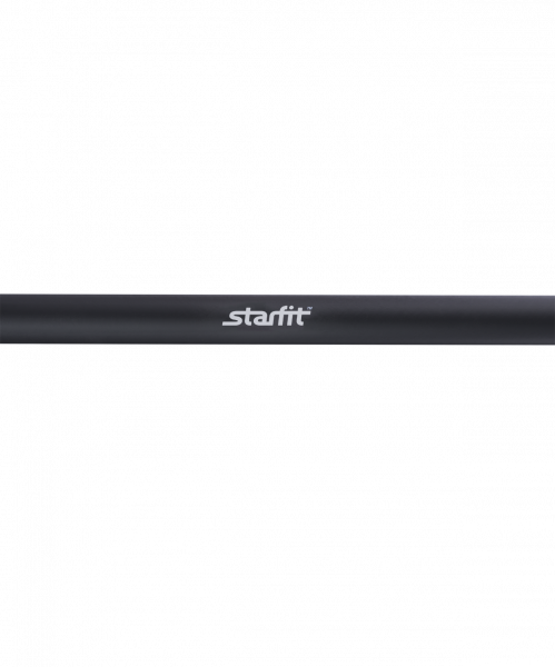 Гриф для штанги Starfit прямой c неопреновым покрытием (длина 1200 мм, диаметр 25 мм, нагрузка до 50 кг), замок-пружина