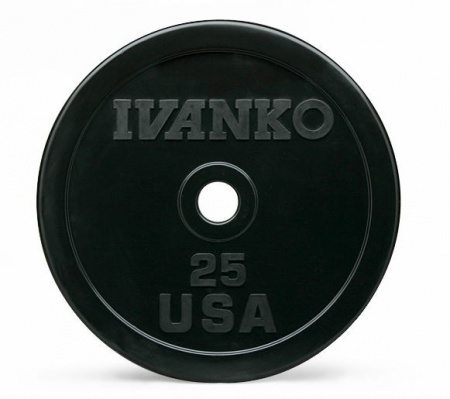 Диск бампированный Ivanko OBP 5 кг (51 мм, черный)