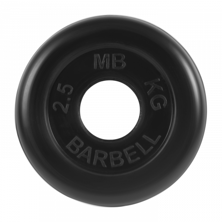 Диск обрезиненный Barbell Стандарт 2,5 кг (51 мм, черный)