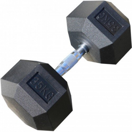 Набор неразборных гантелей Iron King 35-50 кг гексагональных обрезиненных