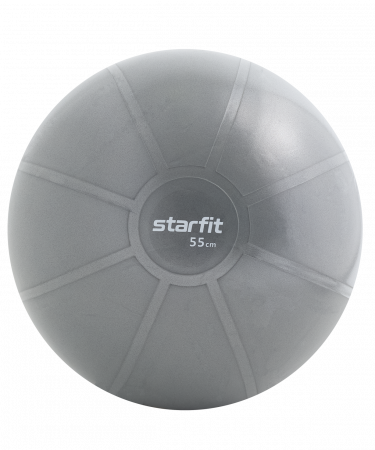 Фитбол высокой плотности Starfit GB-107 антивзрыв, 1100 гр, серый, 55 см
