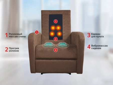 Массажное кресло реклайнер Fujimo Comfort Chair F3005 FMF Терра (Sakura 20)