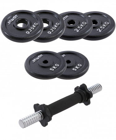 Гантель разборная Starfit DB-713 18 кг, чугунная