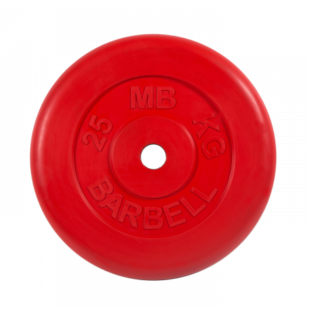 Диск обрезиненный Barbell Стандарт 25 кг (31 мм, красный)