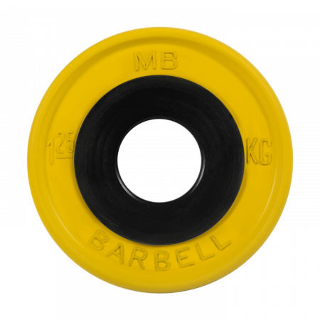 Диск обрезиненный Barbell Евро-классик 1,25 кг (51 мм, желтый)