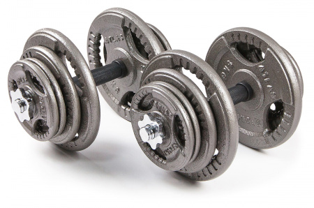 Гантели разборные металлические Atlas Sport Хаммертон 2 x 21,5 кг