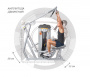Верхняя тяга Hoist ROC-IT RS-1201 серебряный / черный