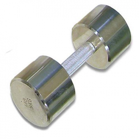 Гантель хромированная для фитнеса 9 кг MB Barbell