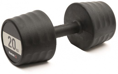 Гантели неразборные Reebok Dumbbell 2 х 20 кг обрезиненные