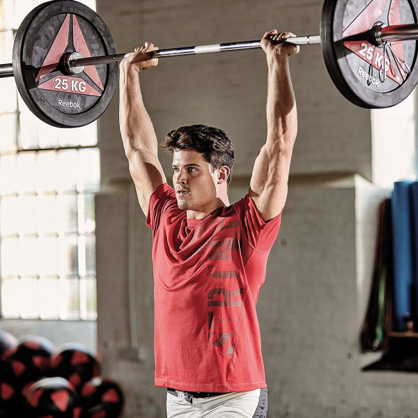Гриф для штанги Reebok Olympic Bar олимпийский прямой (длина 2200 мм, диаметр 50 мм, нагрузка до 300 кг)