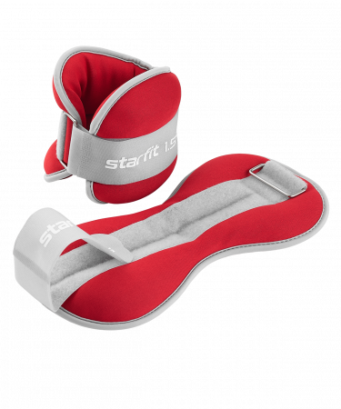 Утяжелители универсальные Starfit WT-502, 1,5 кг x 2, малиновый