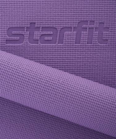 Коврик для йоги и фитнеса Starfit FM-104, PVC, 183x61x0,8 см, фиолетовый пастель