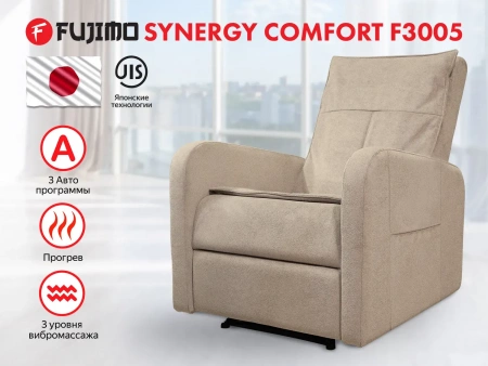 Массажное кресло реклайнер Fujimo Comfort Chair F3005 FMF Ваниль (Sakura 4)