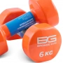 Гантели для аэробики виниловые Bronze Gym, 6 кг., 2 шт.