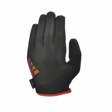 ADGB-12421RD Перчатки для фитнеса (с пальцами) Adidas Essential черно\красные размер S