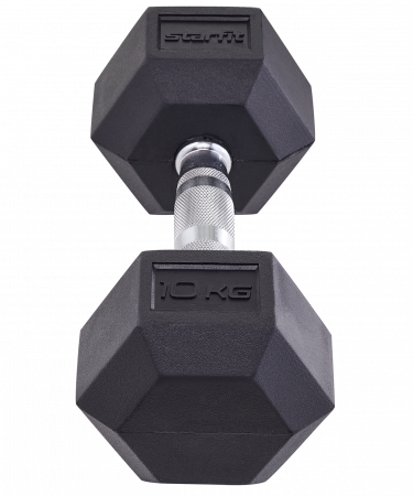 Гантель гексагональная обрезиненная Starfit DB-301 10 кг