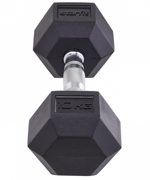 Гантель гексагональная обрезиненная Starfit DB-301 10 кг