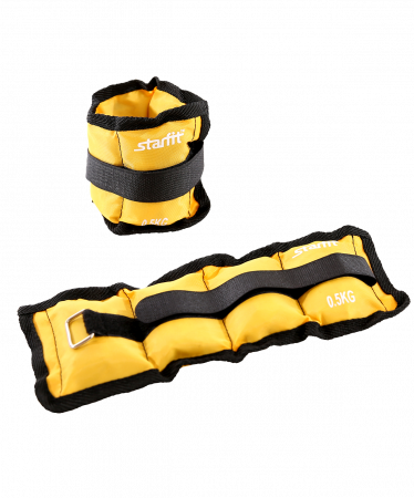Утяжелители Starfit WT-401 0,5 кг x 2, желтый