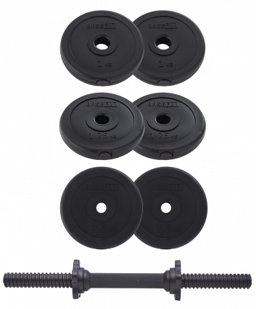 Гантель разборная BaseFit DB-717 10 кг, пластиковая