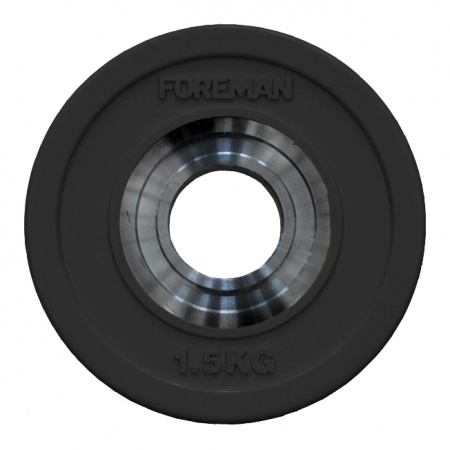 Диск бампированный Foreman FM/BM 1,5 кг (51 мм, черный)