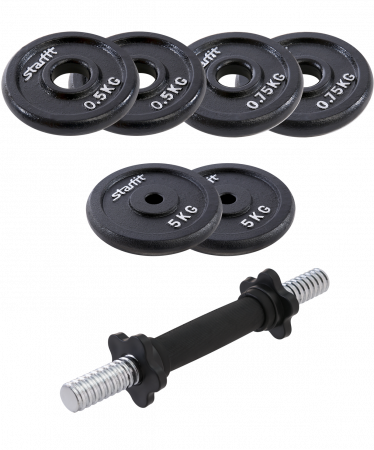 Гантель разборная Starfit DB-713 14 кг, чугунная