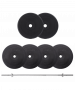 Штанга прямая BaseFit 30 кг, с грифом 26 мм, длиной 1,2 м, пластиковые диски