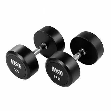 Гантель неразборная Bronze Gym 17,5 кг обрезиненная