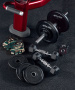 Гриф для гантели Starfit металлический (длина 450 мм, диаметр 25 мм, нагрузка до 50 кг), замок-гайка