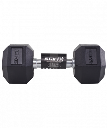 Гантель гексагональная обрезиненная Starfit DB-301 10 кг