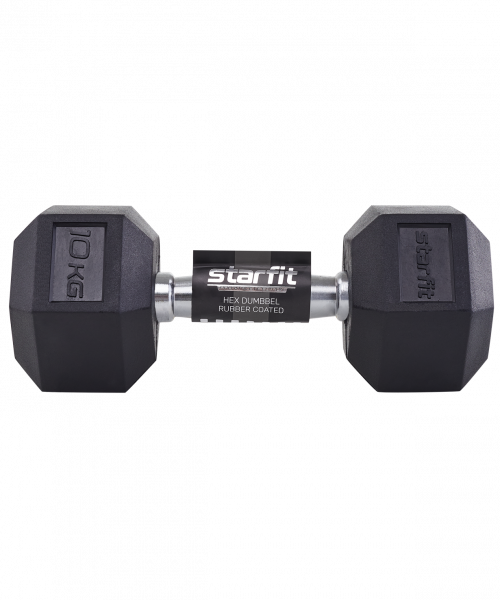 Гантель гексагональная обрезиненная Starfit DB-301 10 кг