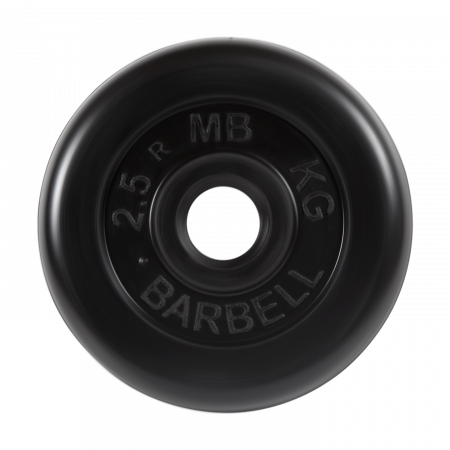 Диск обрезиненный Barbell Стандарт 2,5 кг (26 мм, черный)